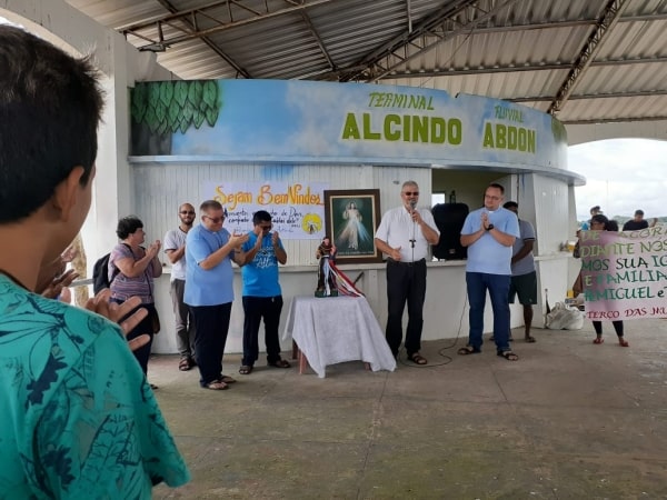 Przywitanie w Chaves na moście